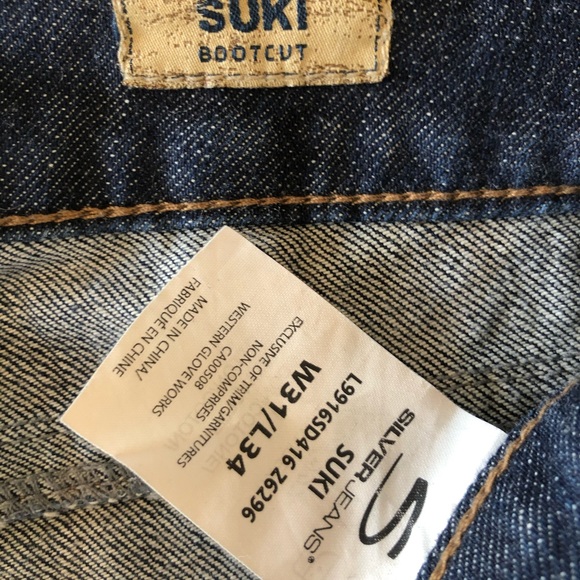 Silver Jeans Suki Bootcut W31/L34 - Picture 3 of 3